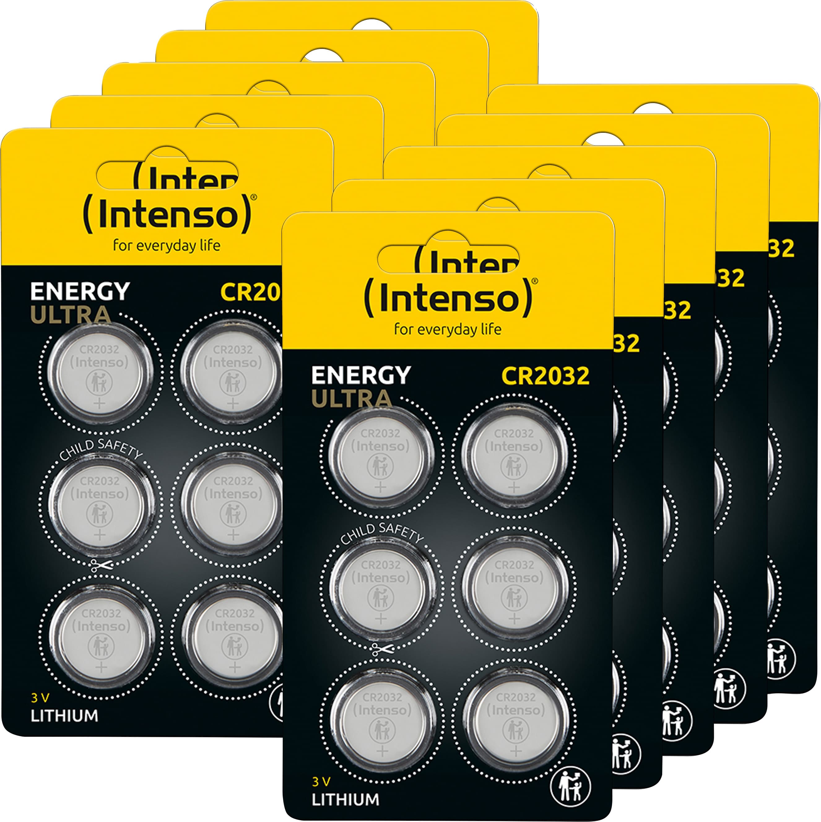 Pile bouton au lithium Intenso « Energy Ultra » – CR2032, 3 volts (paquet de 60)