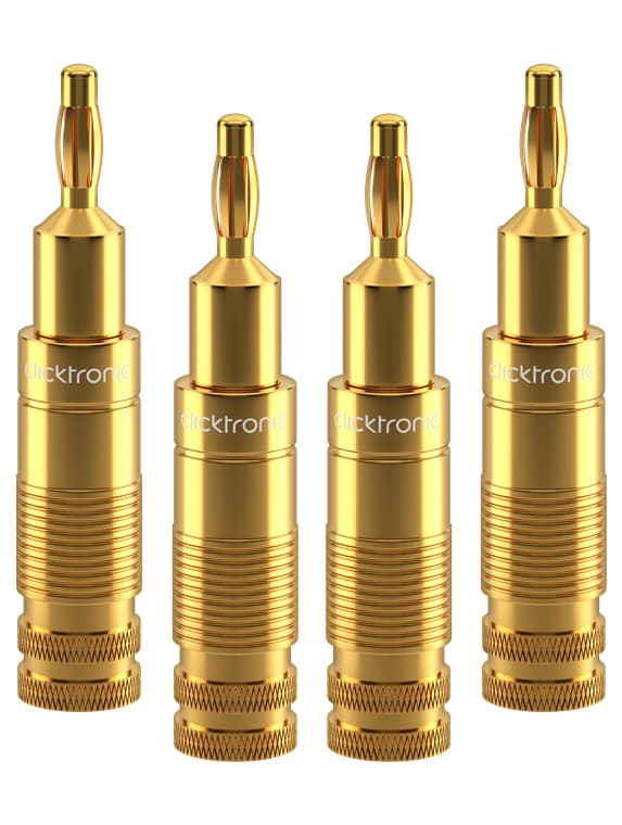 Fiche banane Clicktronic - Adaptateur Premium | Fiches bananes | 6.0mm²