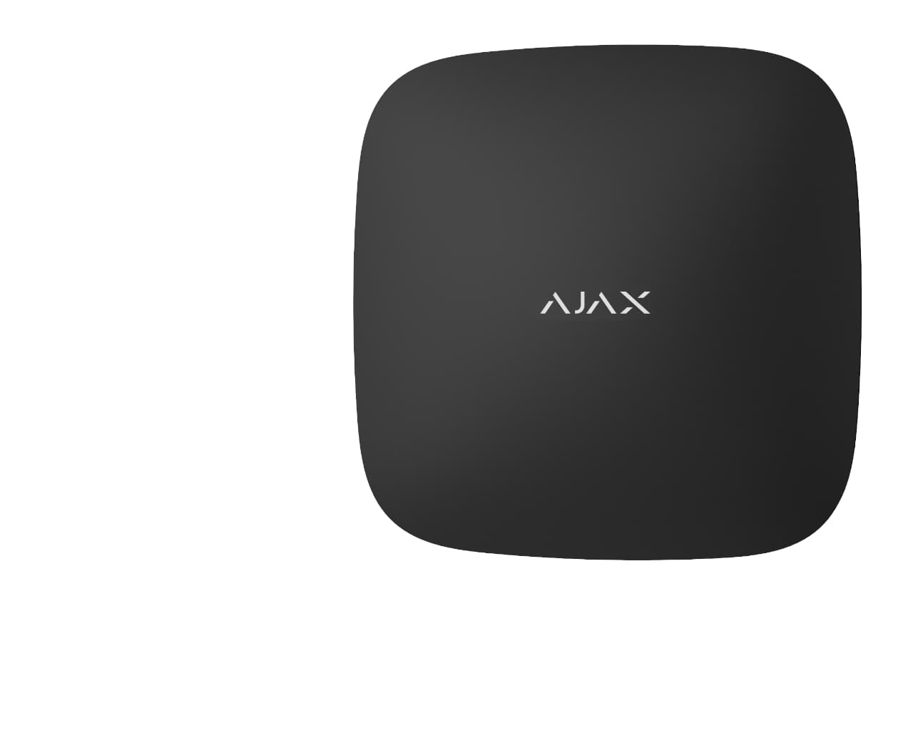Centrale AJAX HUB2 PLUS (GSM + Ethernet + Wi-Fi) noire, avec fonction levée de doute